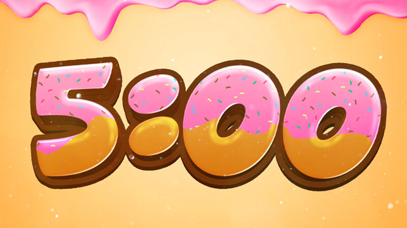 Donut Party Cartoon Countdown